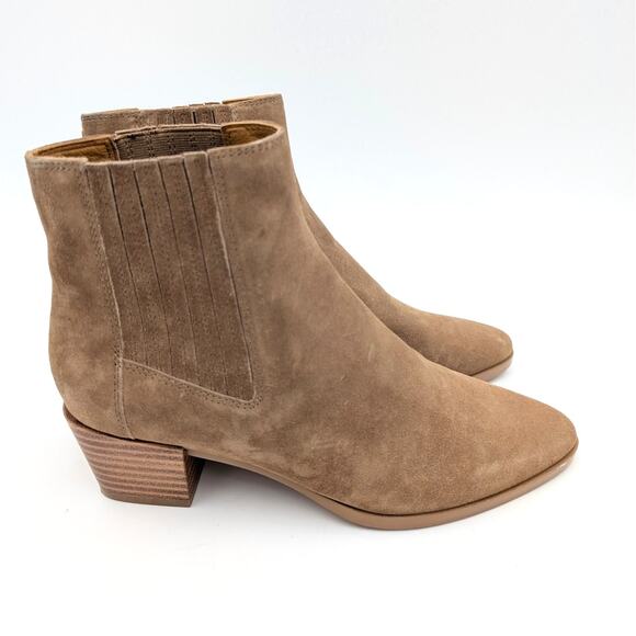 Rag & Bone Rover Suede Chelsea Ankle Boots Women's Tan Size US8.5 EU38.5 - Picture 3 of 12